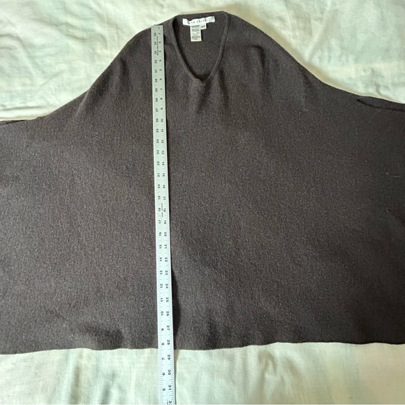 Max Studio poncho/cape women’s wool blend pull over rectangle cowgirl bohemian - Picture 7 of 9